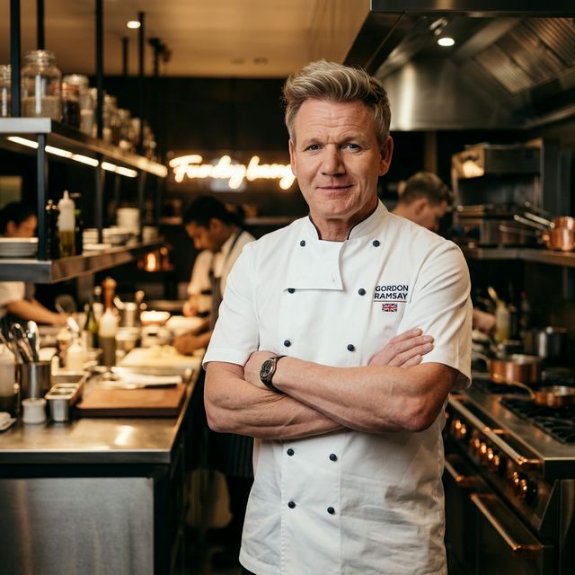 Chef Gordon Ramsay - The face of Gordon Ramsay Burger