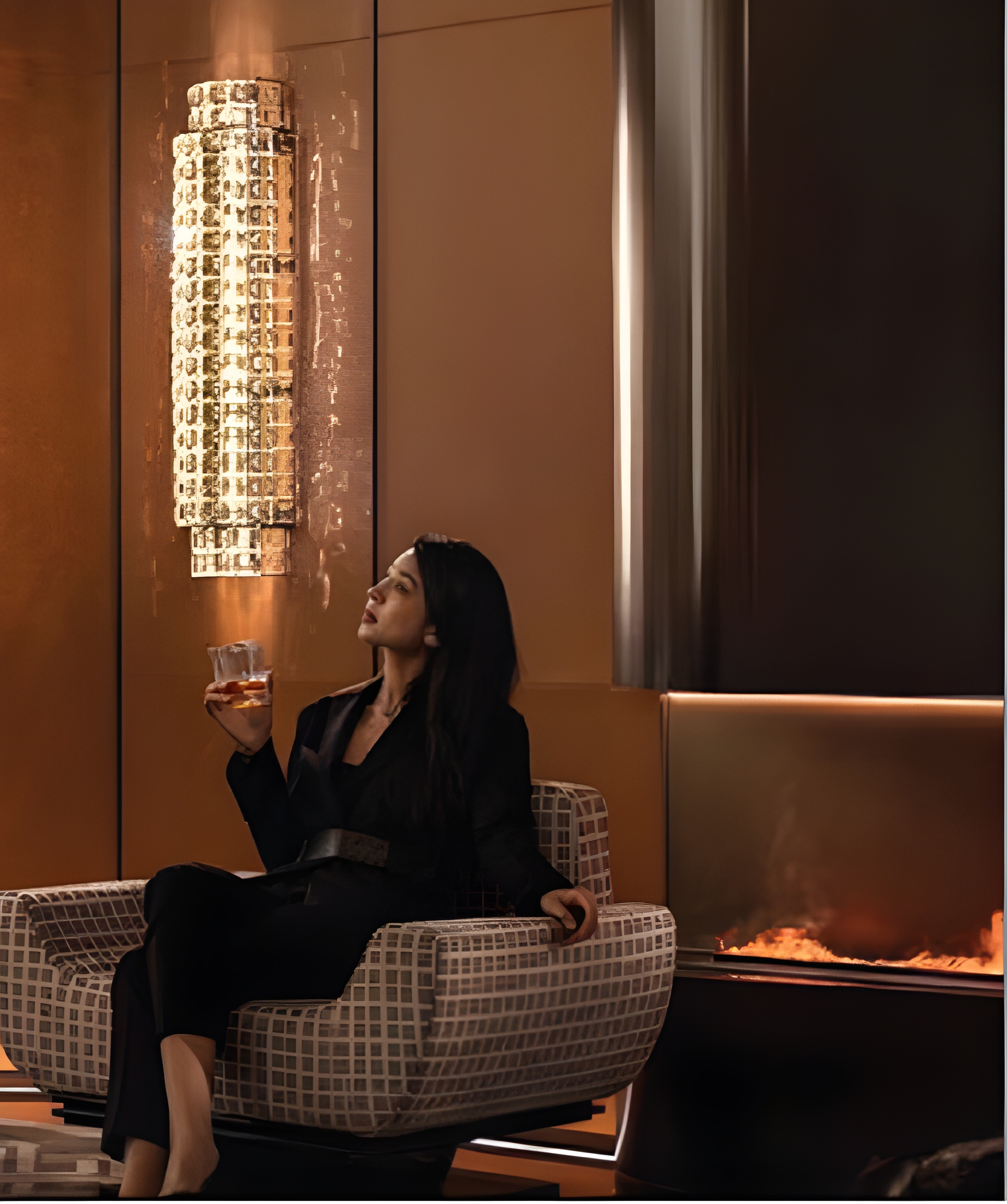 Luxury hotel room interior